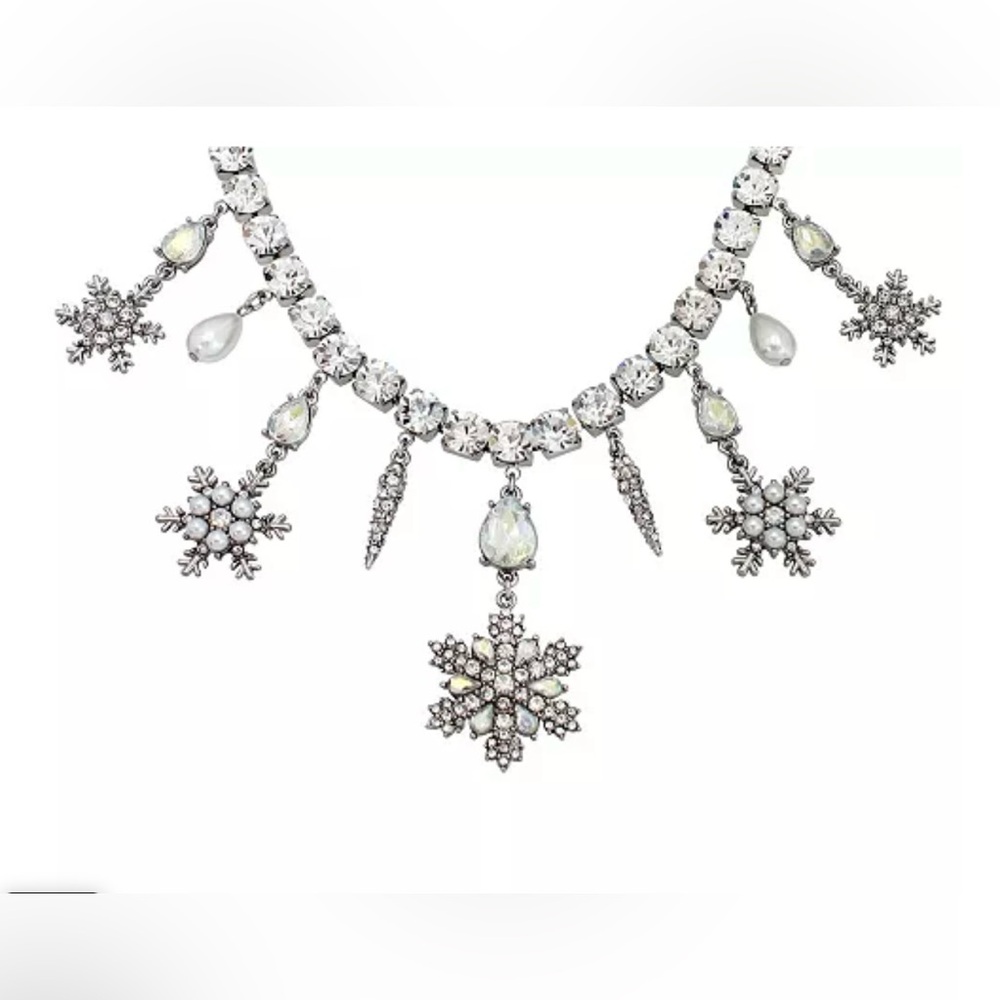 Betsey Johnson
Faux Stone Snowflake Gem Bib Necklace - Picture 2 of 5